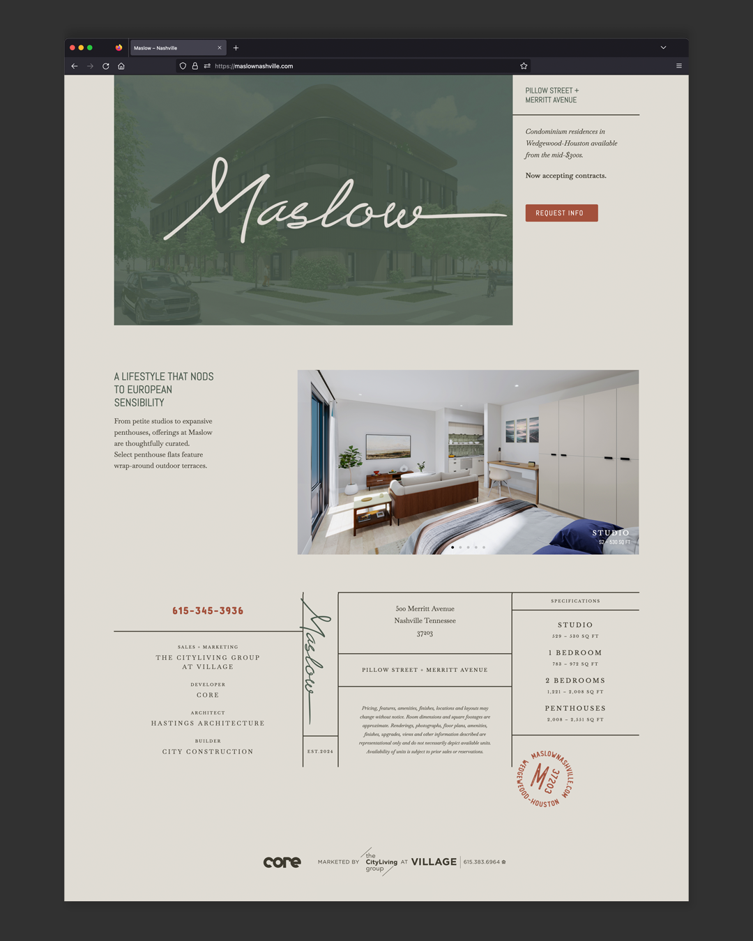 Maslow | Teaser Website