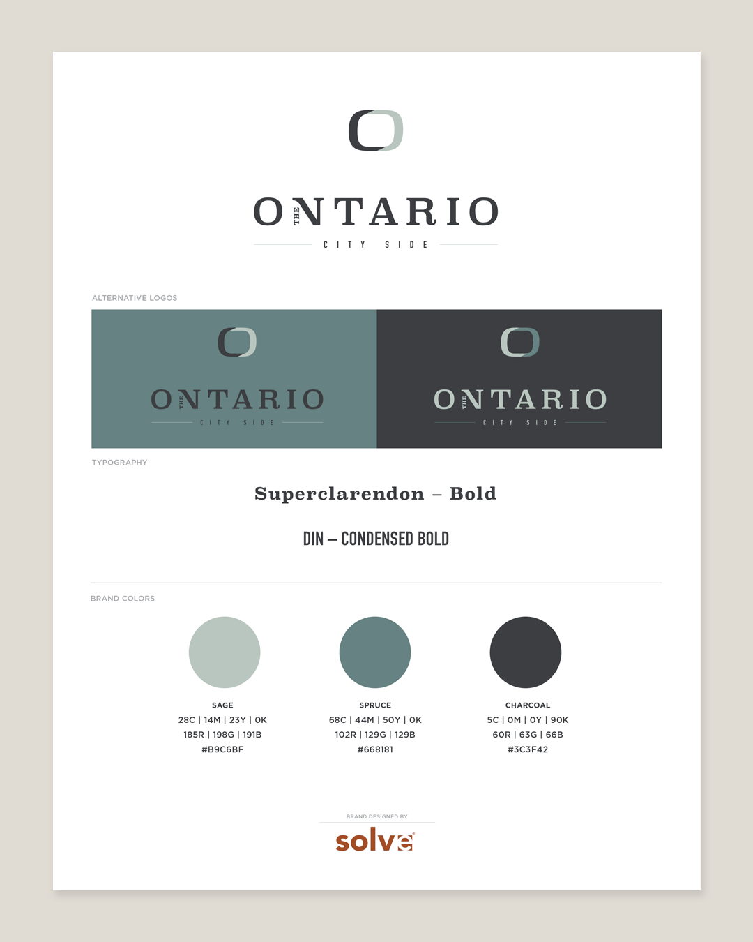 The Ontario | Brand Style Sheet